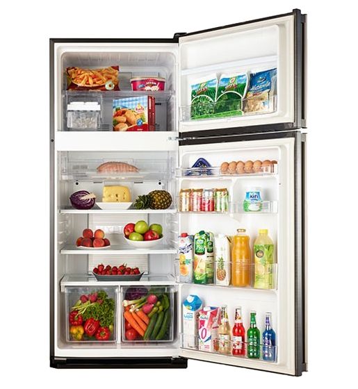 Sharp refrigerator , No Frost, 18 FT, 450 Liter, Champagne