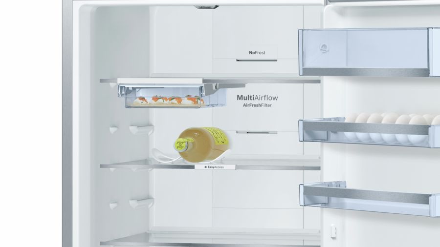 Bosch Combi Refrigerator, 559 L, NoFrost, Black