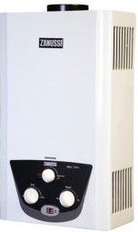 Zanussi Delat Digital Gas Water Heater 10 Liters - Digital - White Color-Prouduct Shelf Life 7 Years