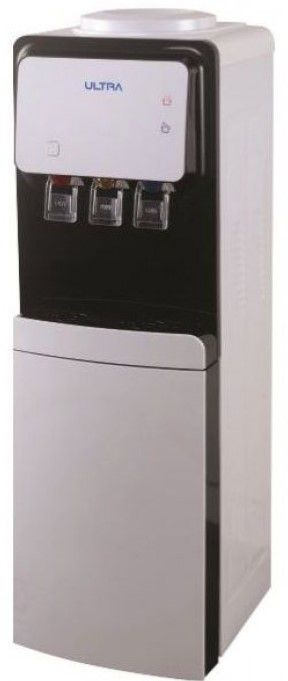 ULTRA Water Dispenser with refrigerator, hot and cold, white and black