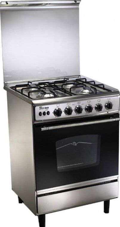 Unionaire freestand cooker , Gas , 4 Burners, 60 * 60 CM, Stainless steel