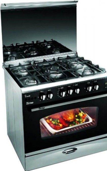 Unionaire i-Cook Gas Cooker , 5 Burners, 60 * 90 CM, stainless steel