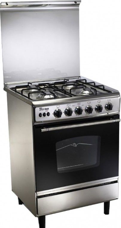 Unionaire Union tech stello freestand cooker,Gas, 4 Burners, 60 * 60 CM, Stainless steel