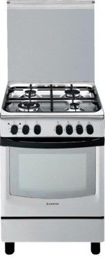 Ariston Gas Cooker, 60 cm  4 Burners Stainless Steel 