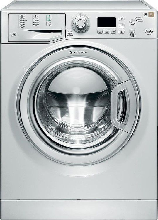 Ariston Front Loading Washing Machine 7 KG, Silver - 1200 RPM
