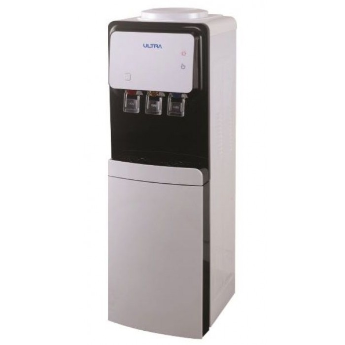 ULTRA Water Dispenser with cabinet, hot and cold, silver