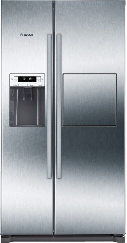 Bosch Side By Side Refrigerator, 21 FT, No Frost, Silver  ,Product shelf life 10 Years