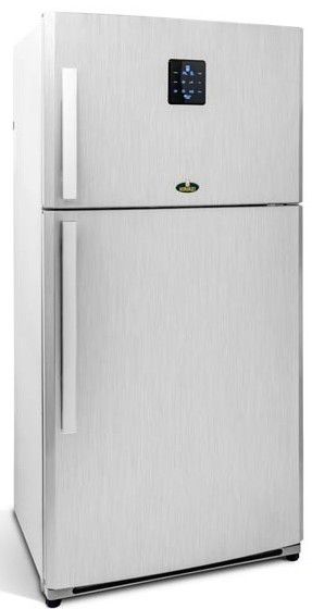 Kiriazi Premiere Metallic Refrigerator, 27 FT, Silver
