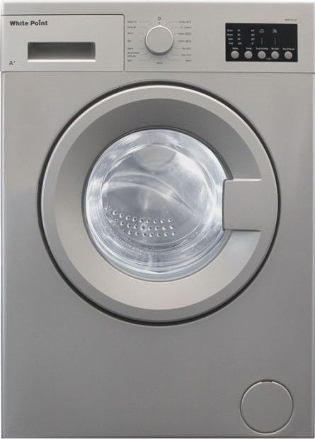 White point Front loading washing machine, 6 KG, 1000 RPM, Silver