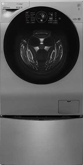 LG TWINWash Washing Machine 12kg + 2kg, Silver