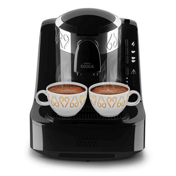Okka Turkish Coffee Machine 950Ml, Black/Silver