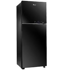 Unionaire Refrigerator , 14 FT, No Frost, Digital, Glass Black Display from side
