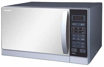 SHARP Microwave Grill 25 Liter, 900 Watt, 6 Menus,SilverProduct Shelf Life After Warranty 1 Year 