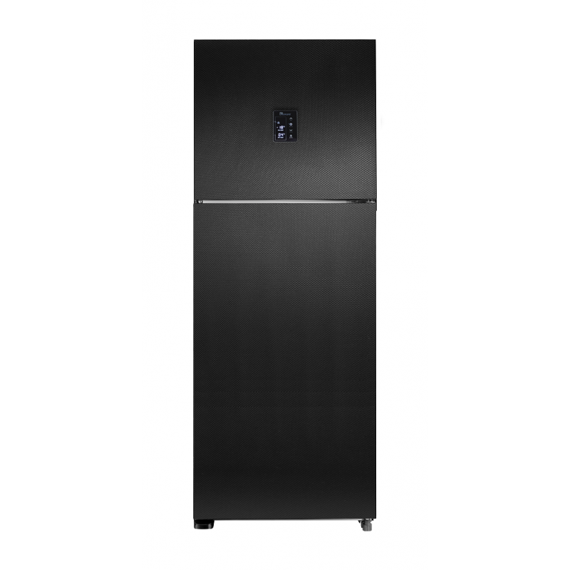 Unionaire Refrigerator 370 No Frost Digital Black Ribbed Door Black Ribbed Handle - UV + IONIZER