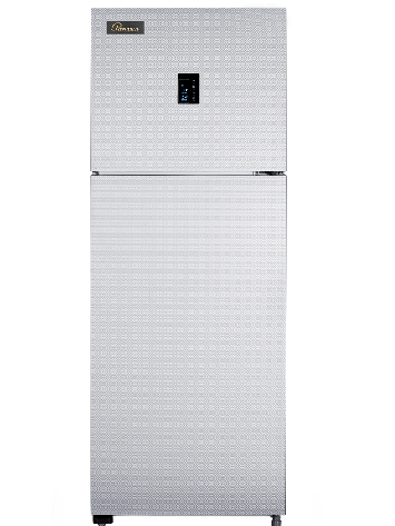 DISPLAY Premium i-Life Refrigerator 14FT, 350L, No-Frost, Digital, Ribbed Silver 