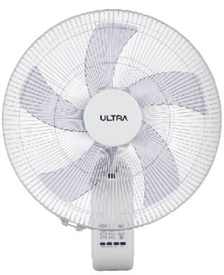 ULTRA Wall Fan with remote control, 18 Inch, White