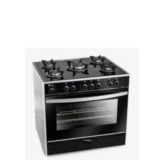 Unionaire i-Chef Smart cooker ,Gas, 5 Burners , 60*80 CM, Black