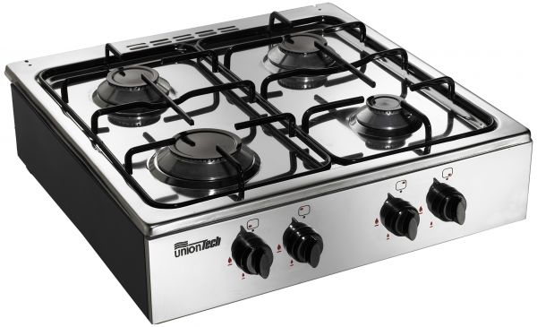 Unionaire hot plate , 4 Burners, , 55 * 55 CM, stainless steel