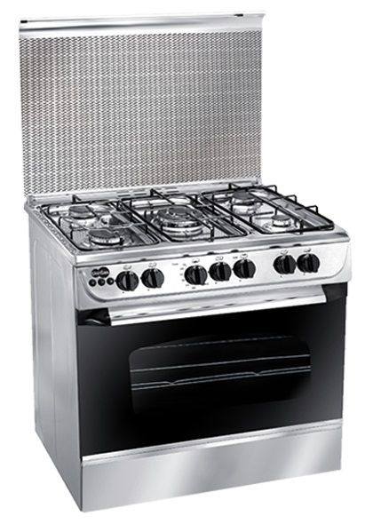 Unionaire Uni Gas cooker, 5 Burners, 60 * 80 CM, Stainless steel