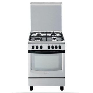 Ariston Gas Cooker, 60 cm  4 Burners Stainless Steel 