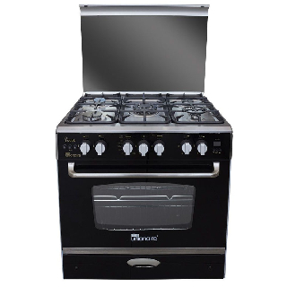 Unionaire i-Cook Gas Cooker, 5 Burners, 60 * 80 CM, Stainless Steel