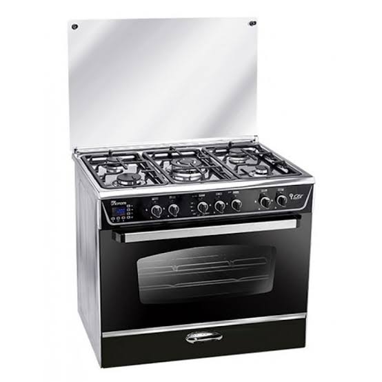 Unionaire Gas Cooker 60*90 cm, 5 Burners, Stainless Steel