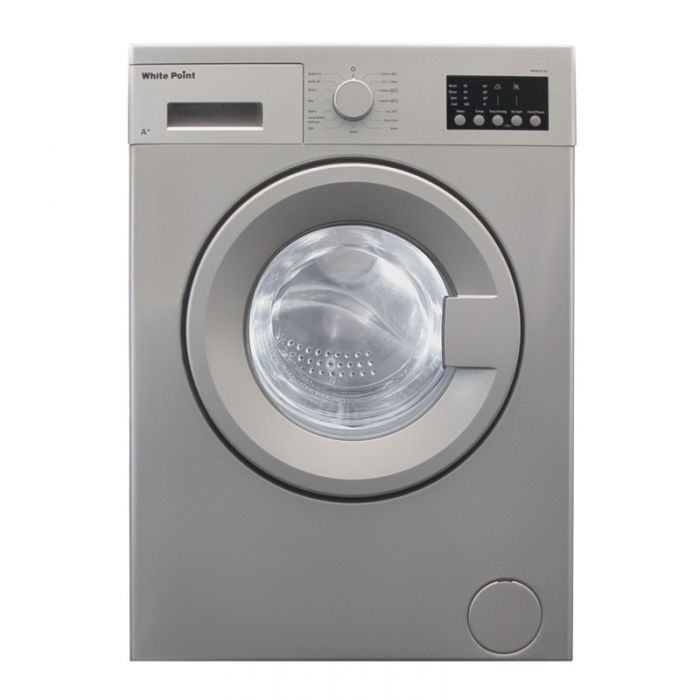 White point Front loading washing machine, 6 KG, 1000 RPM, Silver