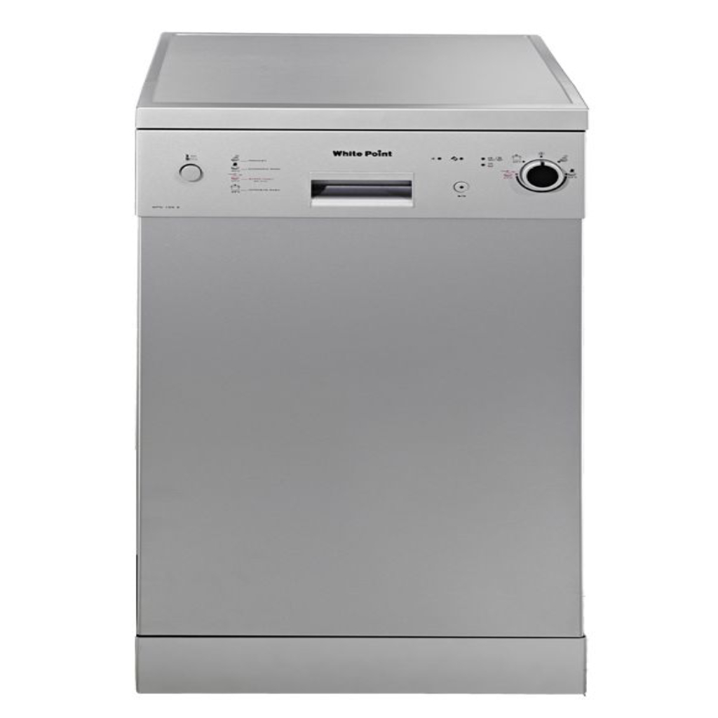 White point Dishwasher, 10 persons, 4 programs, Silver