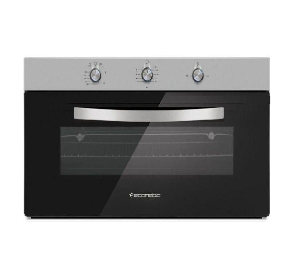 Ecomatic Built-in Gas Oven, 90 cm, Stainless Steel