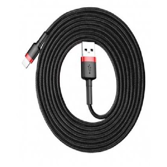 Baseus Cafule Cable USB For lightning 1.5A 2M , Red × Black