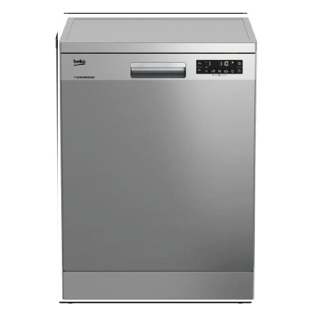 BEKO Dishwasher 60 cm, 15 person, 8 programs, Digital, half load, Stainless Steel - Product Shelf Life 2 Years