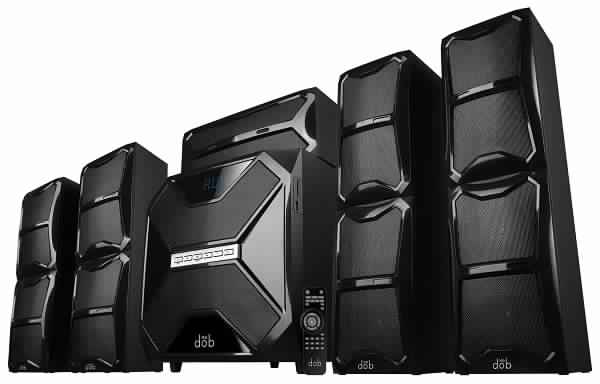 dob Home Theater,  8&quot;, RMS 120W, Bluetooth, AUX, USB, SD, LED Disply, Remot, Optical Coaxial digital Audio input