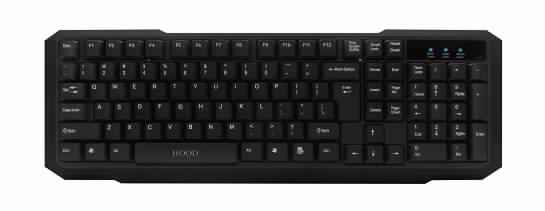 HOOD Keyboard USB, Standerd, Black 