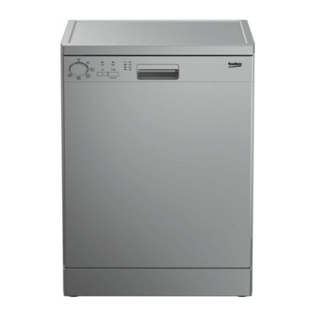 Beko Dishwasher 10 Persons, 45 cm, 5 Programs, LED display, Half Load, Silver - Product Shelf Life 2 Years