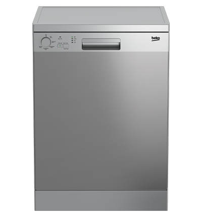 Beko Dishwasher 14 Persons, 60 cm, 6 Programs, LED display, Half Load, Silver - Product Shelf Life 2 Years