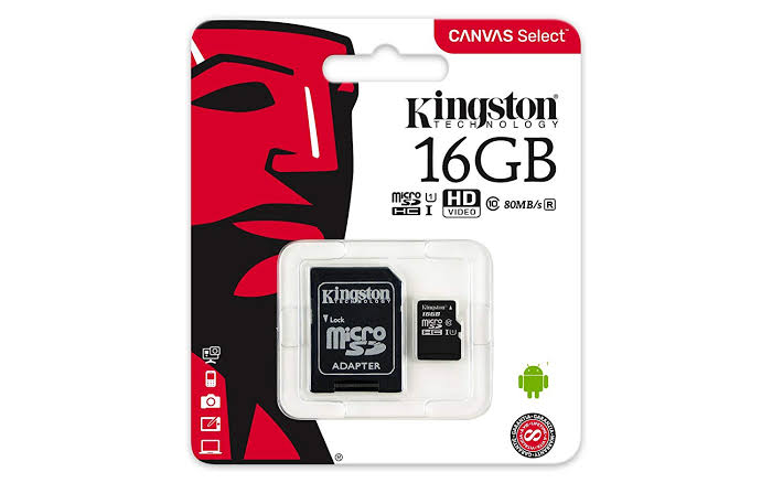 Kingston Canvas Select Class 10 MicroSDHC Memory Card, 16GB 