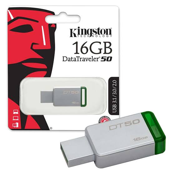 Kingston Data Traveler 50 Flash Drive, 16GB