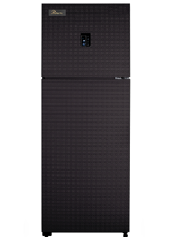 Premium i-Life Refrigerator 14FT, 350L, No-Frost, Digital, Ribbed Black