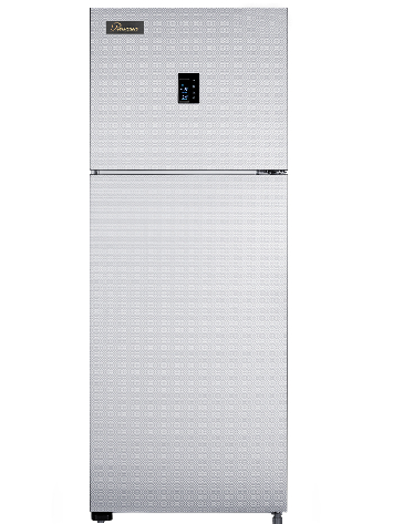 Premium i-Life Refrigerator 16FT, 370L, No-Frost, Digital, Ribbed Silver