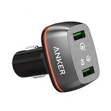 Anker car charger+ 2 with Quick Charge 3.0 UN, Black