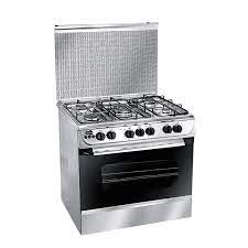 Uni-Gas Gas Cooker 60*80 cm, 5 Burners, Stainless Steel