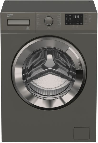 Beko Front loading washing machine 8 KG, 1200 RPM, Digital screen,Gray - Product Shelf Life 2 Years