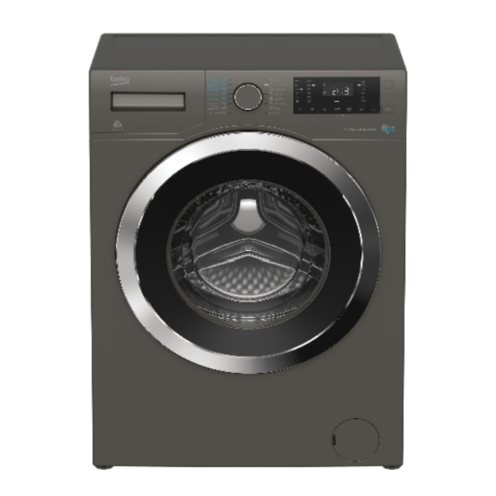 Beko Front loading washing machine 8 KG, 1400 RPM Washer Dryer 5KG , Digital screen,Gray - Product Shelf Life 2 Years