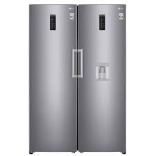 LG Twins Refrigerator side by side  375L &amp; Freezer 323L, No-Frost, Water Dispenser, STS  Product Shelf Life 6 Years 