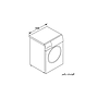 Bosch Front loading Washing machine 8 Kg,1400 RPM, Silver