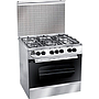 Unionaire Uni-Gas cooker 60 * 80 CM, 5 Burners, stainless steel