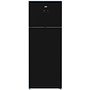 Beko Refrigerator, 2 Door, 18 FT, NoFrost, Digital, Glass Black - Product Shelf Life 2 Years