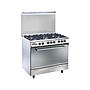 Unionaire i-Steel Gas Cooker 60*90 cm, 5 Burners, Stainless Steel