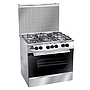 Unionaire Uni-Gas cooker 60 * 80 CM, 5 Burners, stainless steel
